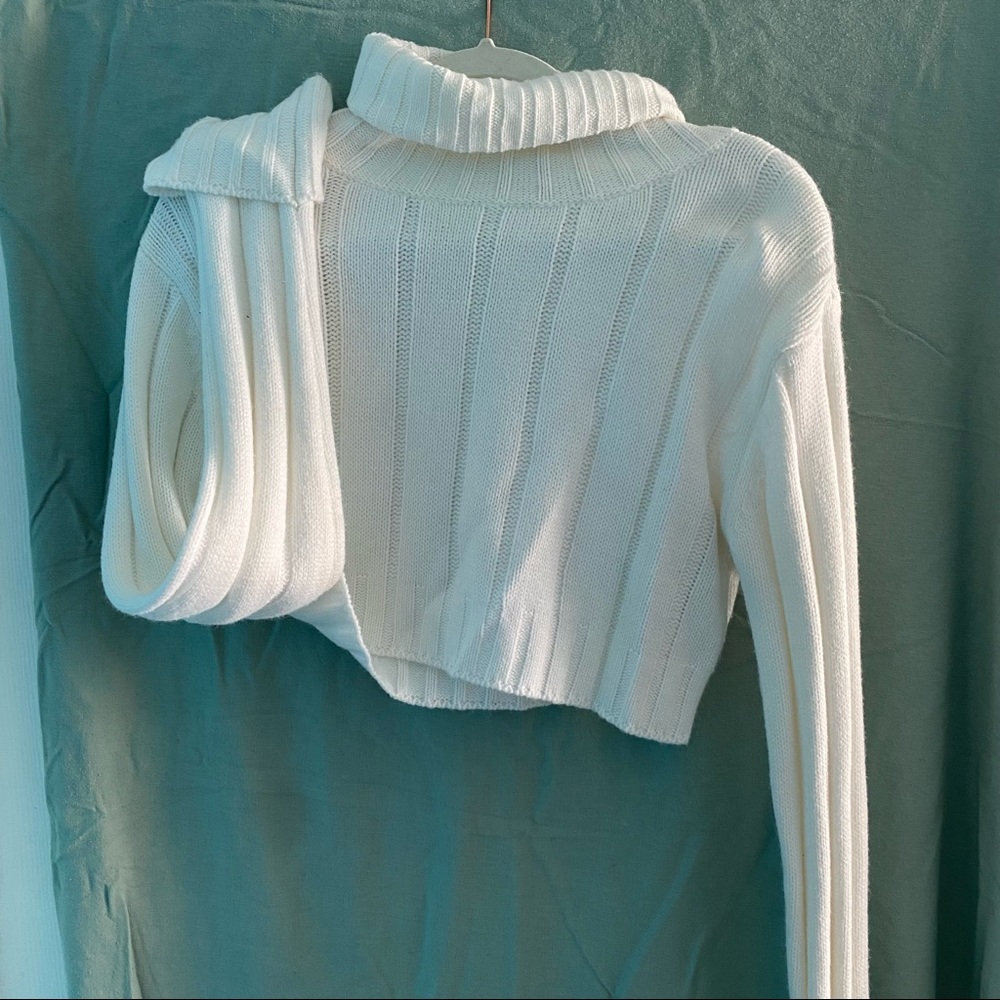 White Knit Top